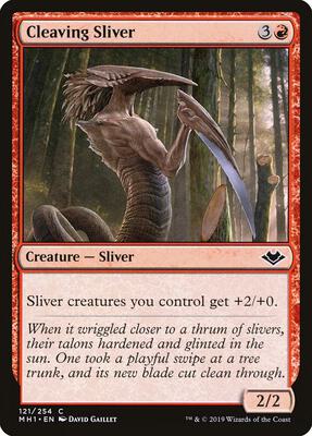 Cleaving Sliver card from Modern Horizons