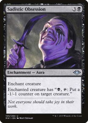 Sadistic Obsession card from Modern Horizons