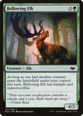 Bellowing Elk card from Modern Horizons