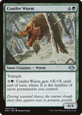 Conifer Wurm card from Modern Horizons