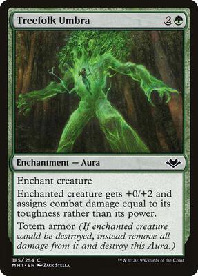 Treefolk Umbra card from Modern Horizons