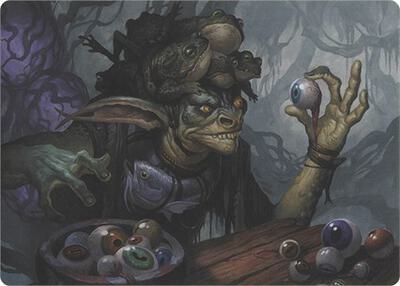 Warteye Witch (Art Series) card from Art Series: Modern Horizons
