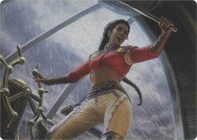 Sisay, Weatherlight Captain (Art Series) card from Art Series: Modern Horizons