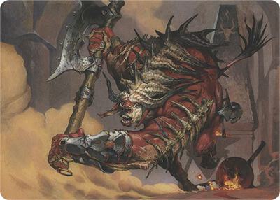 Spinehorn Minotaur (Art Series) card from Art Series: Modern Horizons