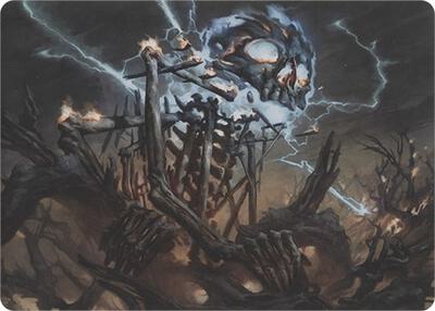 Lightning Skelemental (Art Series) card from Art Series: Modern Horizons