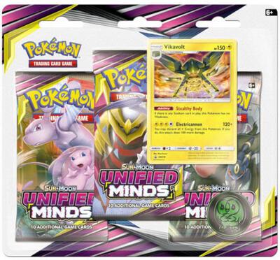 Unified Minds 3 Pack Blister [Vikavolt] card from SM - Unified Minds