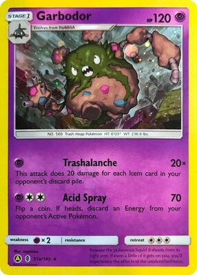 Garbodor - 51a/145 (Cosmos Holo) card from Alternate Art Promos