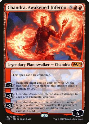 Chandra, Awakened Inferno card from Core Set 2020
