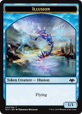Illusion // Construct Double-Sided Token card from Modern Horizons