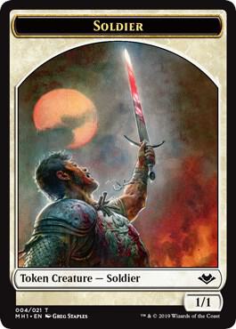 Soldier // Spider Double-Sided Token card from Modern Horizons