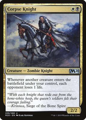 Corpse Knight card from Core Set 2020