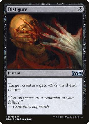 Disfigure card from Core Set 2020