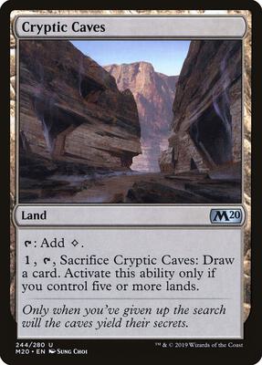 Cryptic Caves card from Core Set 2020