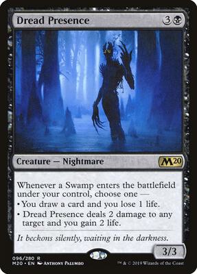 Dread Presence card from Core Set 2020