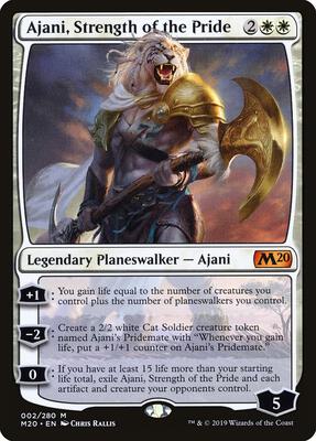 Ajani, Strength of the Pride card from Core Set 2020