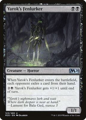 Yarok's Fenlurker card from Core Set 2020