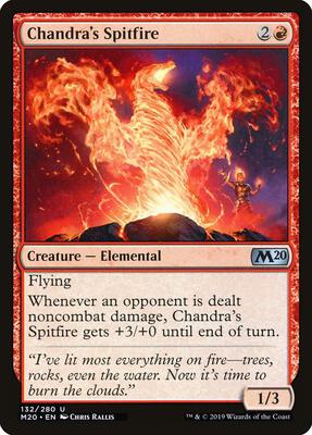 Chandra's Spitfire card from Core Set 2020