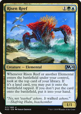 Risen Reef card from Core Set 2020
