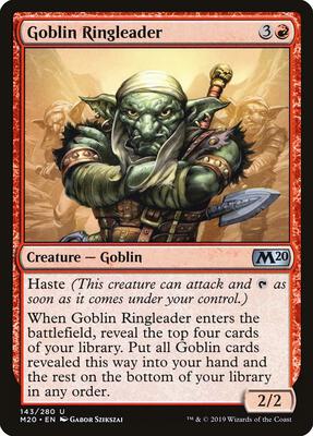 Goblin Ringleader card from Core Set 2020