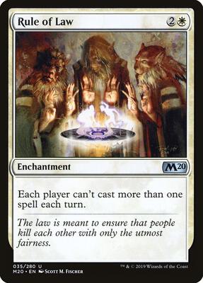 Rule of Law card from Core Set 2020