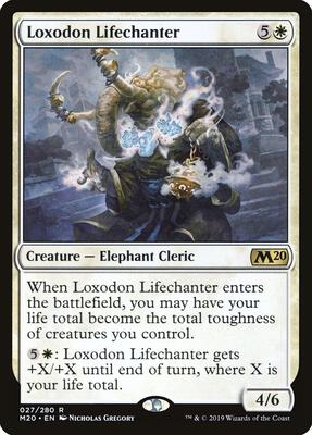 Loxodon Lifechanter card from Core Set 2020