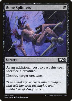 Bone Splinters card from Core Set 2020