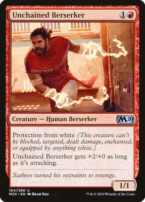 Unchained Berserker card from Core Set 2020