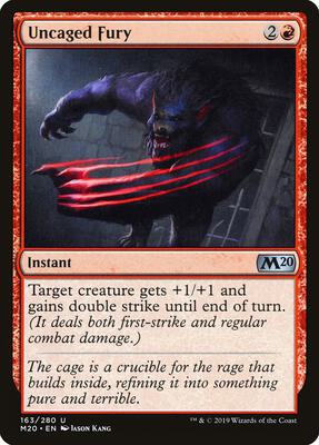 Uncaged Fury card from Core Set 2020