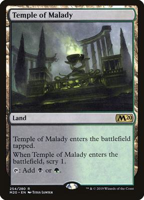 Temple of Malady card from Core Set 2020