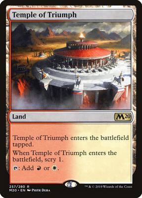 Temple of Triumph card from Core Set 2020
