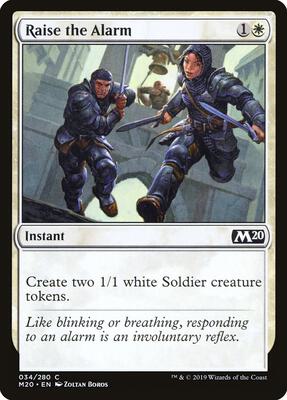 Raise the Alarm card from Core Set 2020