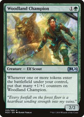 Woodland Champion card from Core Set 2020