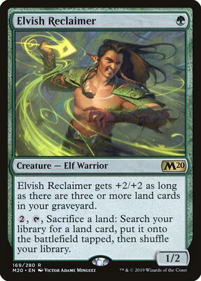 Elvish Reclaimer card from Core Set 2020