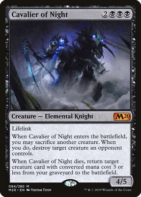 Cavalier of Night card from Core Set 2020