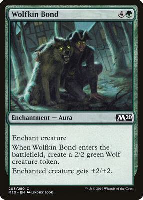 Wolfkin Bond card from Core Set 2020