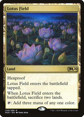 Lotus Field card from Core Set 2020