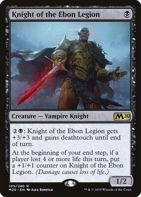 Knight of the Ebon Legion card from Core Set 2020