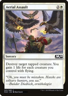 Aerial Assault card from Core Set 2020