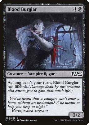 Blood Burglar card from Core Set 2020