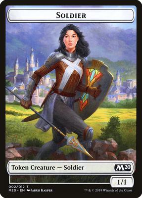Soldier Token card from Core Set 2020