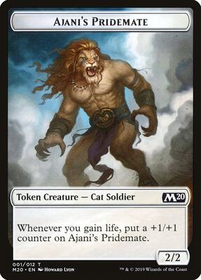 Ajani's Pridemate Token card from Core Set 2020