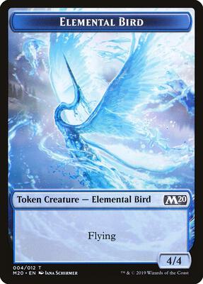Elemental Bird Token card from Core Set 2020