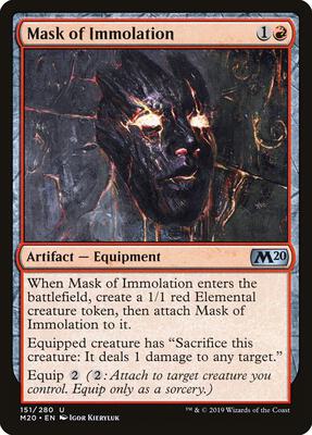 Mask of Immolation card from Core Set 2020