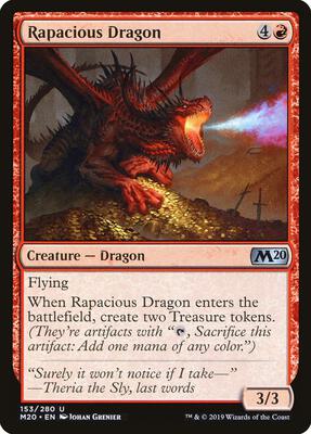 Rapacious Dragon card from Core Set 2020