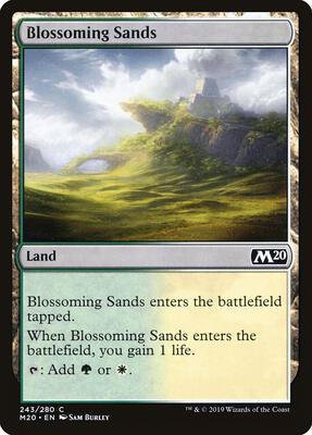 Blossoming Sands card from Core Set 2020