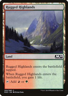 Rugged Highlands card from Core Set 2020