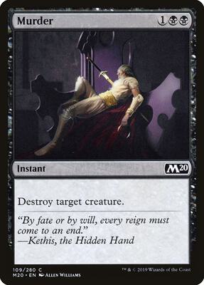 Murder card from Core Set 2020