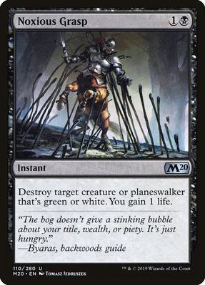 Noxious Grasp card from Core Set 2020