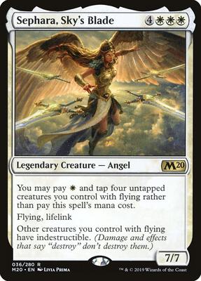 Sephara, Sky's Blade card from Core Set 2020