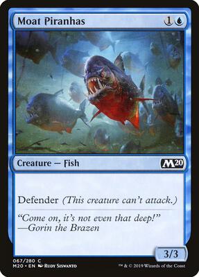 Moat Piranhas card from Core Set 2020
